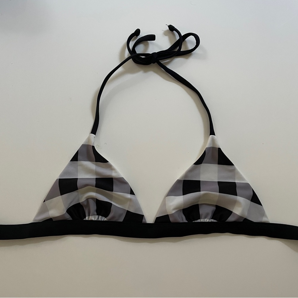 Bikyni gingham bikini top size small